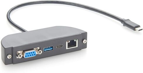 USB C Hub, 4-in-1 Screw Panel Mount Multiport Adapter, RS232 DB9, Gigabit Ethernet, 10Gbps USB-A & USB-C Data Ports, for Control Panel, Windows, macOS, Linux (1.5M) in Saudi Arabia