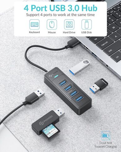 PHIXERO USB 3.2 Gen1 Compact Hub, USB A 4-Port Splitter for Laptop, Desktop PC and More(5Y Warranty) in Saudi Arabia