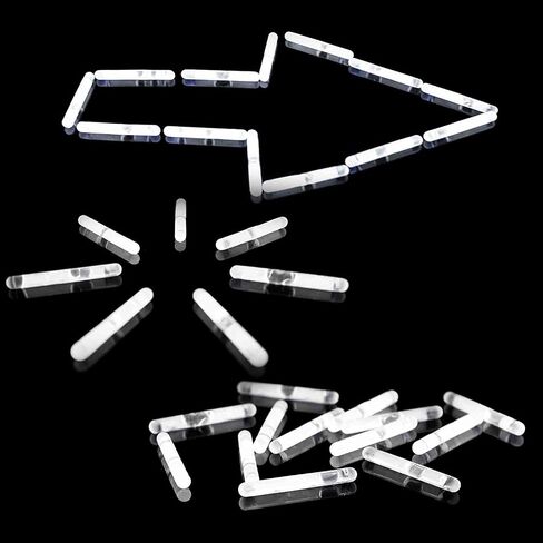 Fun Central U7 50ct 1.5 Inch Mini Glow Sticks Bulk, Emergency Glow Sticks, Glow Stick Party Pack, Cool Glow Sticks, Glow in the Dark Glow Sticks, Concert and Rave Party Glow Sticks - White in Saudi Arabia