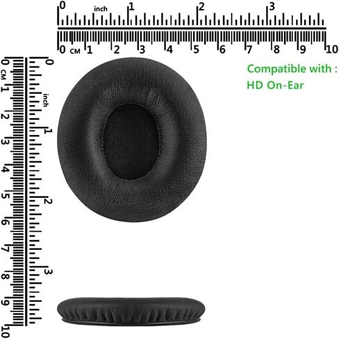 Beats Solo HD Wired Ear Pads, Oval-Shaped Protein Leather Memory Foam Earpads Ear Cushion for Monster Beats Solo HD 1.0 Wired Headphones (Black) in Saudi Arabia