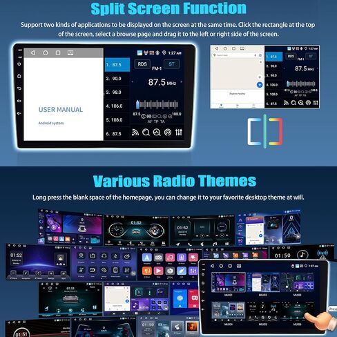 SIXTOP 4G+64G Android Car Stereo Radio for Ford Fiesta 2009-2014 Wireless Carplay Android Auto 9 Inch IPS 1280 * 720 Touchscreen Bluetooth 5.0 GPS Head Unit WiFi 6 FM/RDS EQ SWC AHD Backup Camera in Saudi Arabia