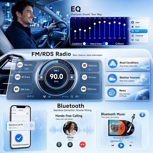4+64G Android Car Radio Stereo for Toyota Hilux 2005-2014 in Saudi Arabia
