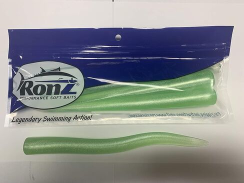 RONZ Lures Replacement Tails 10" 4ct (10BTOM) (Olive Metallic) in Saudi Arabia