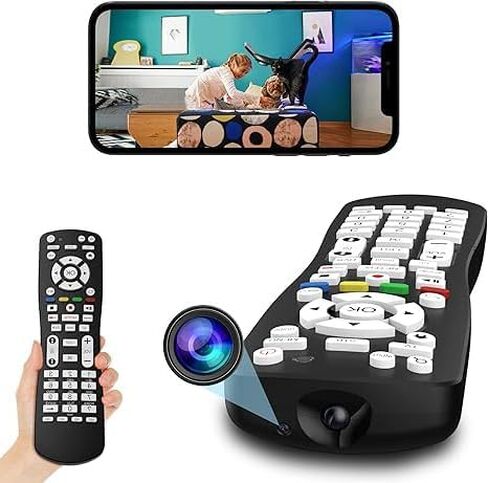 HD 1080P Hidden Camera TV Remote Spy Camera 2 in 1 Use WiFi Cameras with Video and Motion Detection Wireless Nanny Cam for Home Office Baby Pet Monitor in Kuwait