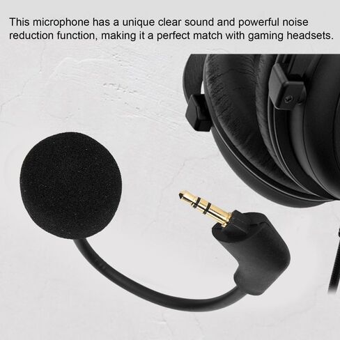 3.5mm Plug Microphone Noise Canceling Replacement 360° Rotatable Headset Microphone for Hyper X Old Gen 1 / II (Pre-2022 Models Only)/Core in Saudi Arabia