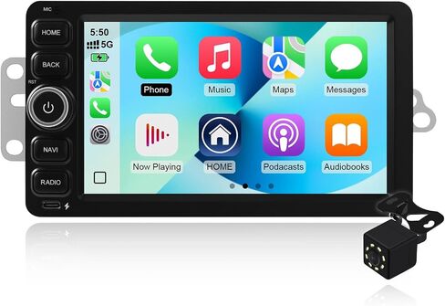 2+64G Android 14 Double Din Car Stereo for Chevrolet Silverado Impala Tahoe GMC Sierra Yukon Hummer H2 with 7 Inch IPS Touchscreen Radio Built-in Wireless Carplay/Android Auto/Bluetooth/FM/AUX/SWC in Saudi Arabia