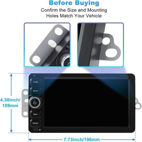 2+64G Android 14 Double Din Car Stereo for Chevrolet Silverado Impala Tahoe GMC Sierra Yukon Hummer H2 with 7 Inch IPS Touchscreen Radio Built-in Wireless Carplay/Android Auto/Bluetooth/FM/AUX/SWC in Saudi Arabia
