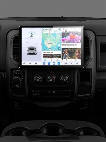 JOYING 12.95" Single Din Car Radio, HD QLED Touch Screen, Android 13 Car Stereo 12GB+256GB Car Audio Receivers, with CarPaly & Android Auto, GPS Navigation, Bluetooth, AM/FM, DSP, SWC(JY-UTS14N12) in Saudi Arabia