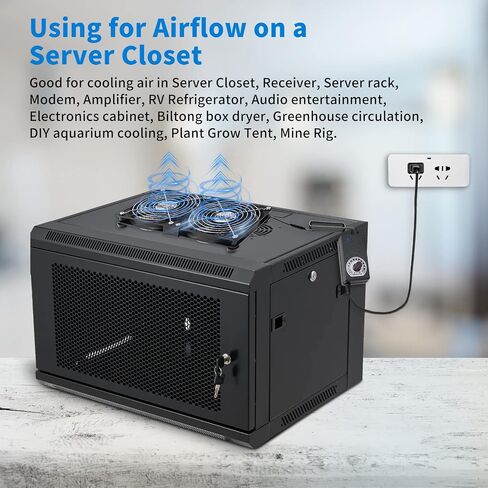 Dual 120mm AC Powered Fan, 110V-240V AC to DC 12V Variable Speed Fan in Saudi Arabia