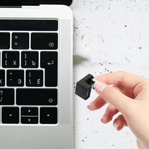 Holibanna 2pcs USB 3.0 90 Degree Angled Male to Female Adapter for Laptop in Saudi Arabia