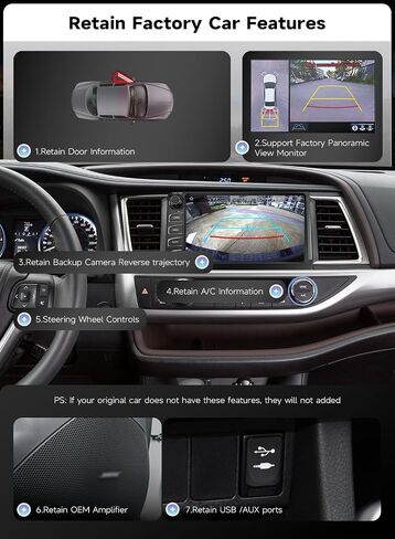 Roadanvi X14 Car Radio for Toyota Highlander 2015-2019, 6GB+128GB Head Unit in Saudi Arabia