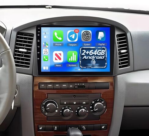 [2G+64G] Volxcereo Car Radio for Jeep Grand Cherokee 2005 2006 2007 in Saudi Arabia