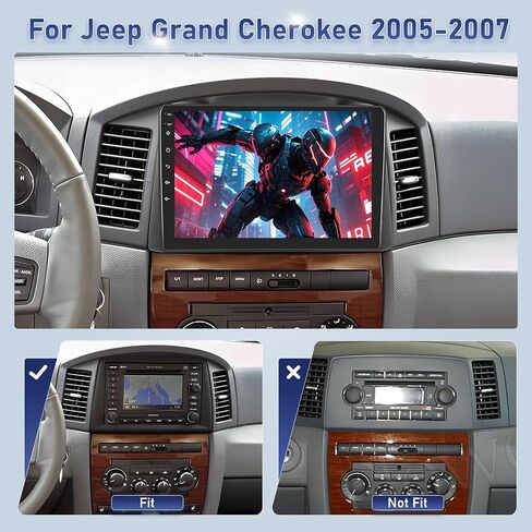 [2G+64G] Volxcereo Car Radio for Jeep Grand Cherokee 2005 2006 2007 in Saudi Arabia