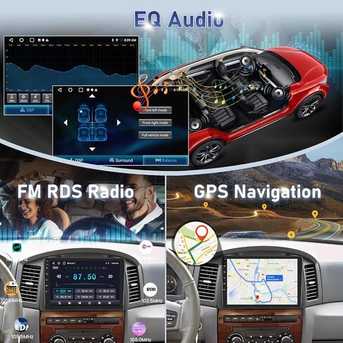 [2G+64G] Volxcereo Car Radio for Jeep Grand Cherokee 2005 2006 2007 in Saudi Arabia