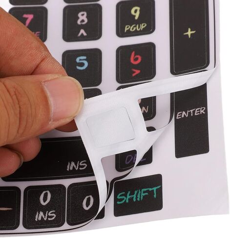2 Pcs Keyboard Stickers, PVC Decorative General Desktop Computer Keycaps Stickers for 84 to 108 Keys Keyboard in Saudi Arabia