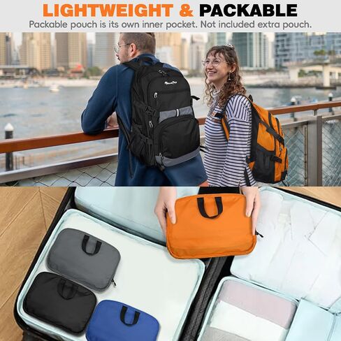 Seektop 40L Foldable Backpack for Men Women,Multiple Pockets Travel Daypack in Saudi Arabia