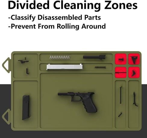 Gun Cleaning Mat, Anti-Slip Rubberized Maintenance Mat for Handgun Rifle Shotgun, Oil-Resistant & Solvent-Resistant Gun Work Mat in Saudi Arabia