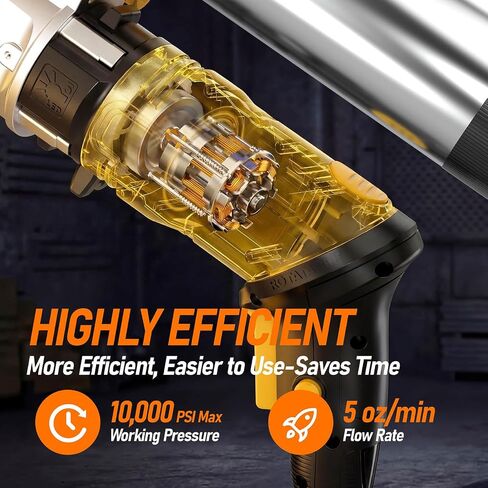 Electric Grease Gun Compatible with DeWalt 20V Battery (No Battery) 14oz Capacity Cordless Powered Grease Gun with 39." Flex Hose for Automotive, Truck, Farm Equipment Maintenance in Saudi Arabia