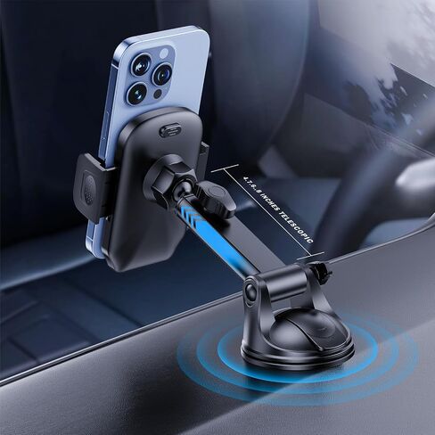 Car Phone Holder Dashboard Phone Mount - [2026 Upgrade - Strong Suction Cup],360 Degree Rotation Multifunctional Car Universal Phone Mount Compatible with 4-7 inch cellphones in Saudi Arabia