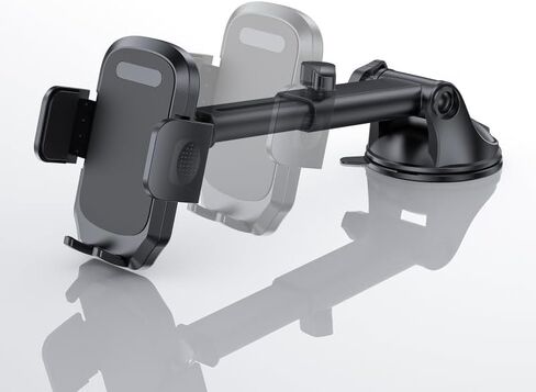 Car Phone Holder Dashboard Phone Mount - [2026 Upgrade - Strong Suction Cup],360 Degree Rotation Multifunctional Car Universal Phone Mount Compatible with 4-7 inch cellphones in Saudi Arabia