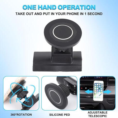 Car Phone Holder for 2024-2026 BMW 5 Series i5 G60 G68 530i 540i Accessories Magnetic 360 Rotatable Centre Console Air Vent Fixed Mobile Phone Mount Holder for Car Fit for iPhone Android Smartphones in Saudi Arabia