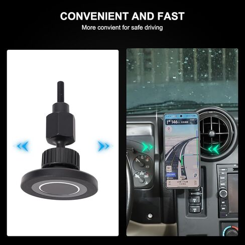 PIUGILH Magnetic Phone Holder Mount Compatible with Hummer H2 2003-2007 Interior Accessories, Aluminum Alloy Center A/C Air Vent Side Cell Phone Holder Stand in Kuwait