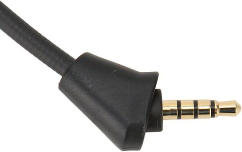 3.5mm Gold Plated Curved Plug Mic Replacement 5.91in Detachable Game Microphone for Hyper X Cloud II for Cloud Core for Cloud Pro Silver for Cloudx in Saudi Arabia