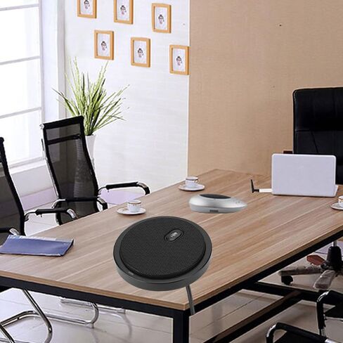 M2 Wired Omnidirectional Microphone with Ultrahigh Sensitivity for Desktop Conferencing - Black in Saudi Arabia