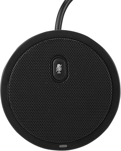 M2 Wired Omnidirectional Microphone with Ultrahigh Sensitivity for Desktop Conferencing - Black in Saudi Arabia