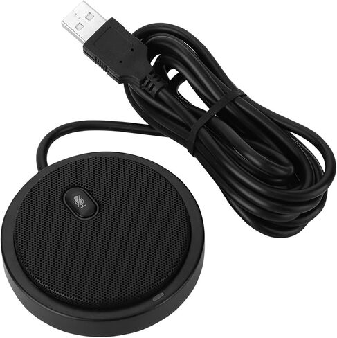 M2 Wired Omnidirectional Microphone with Ultrahigh Sensitivity for Desktop Conferencing - Black in Saudi Arabia