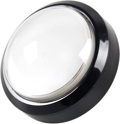EG Starts 4 Inches Arcade Buttons 100mm Larger Big Dome Convex Type LED Lit Illuminated Push Button for Compatible Arcade Machine DIY Kit & Raspberry Pi Game Part ( White ) in Saudi Arabia