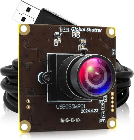 5MP Global Shutter USB Camera Module, 60fps High Speed Webcam for PC in Kuwait