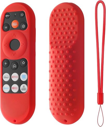 Hi Color Silicone Remote Cover for Vizio XRT290, Compatible with ONN XRT181, Smart Voice TV Remote Case with Lanyard (Purple) in Saudi Arabia