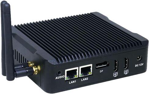 KINGDEL Mini Gaming PC Fanless Celeron N3160 Processor 4 Cores 2MB Cache, Desktop Computer with 8GB DDR3 RAM 256GB SSD, HD Graphics 400, Dual LAN HD/DP Ports in Saudi Arabia