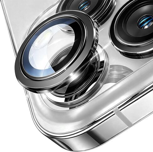 TENOC Camera Lens Protector for iPhone 14 Pro & 14 Pro Max, Black in Saudi Arabia