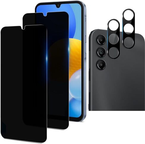 [2 Pack] for Samsung Galaxy A54 5G Privacy Screen Protector Tempered Glass, Anti Spy Black Protect Film Shield for Galaxy A54 6.4 inch, S23 FE, Anti Scratch, Case Friendly, Bubble Free, Easy in Saudi Arabia