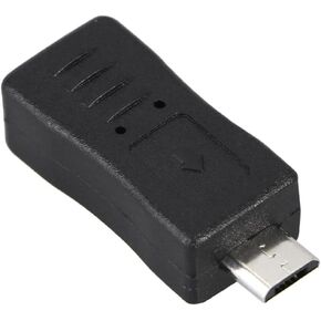 Black Micro USB Male to Mini USB Female Adapter Converter in Saudi Arabia