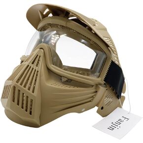 Paintball Mask, Airsoft Mask, Tactical Masks Full Face Gear with Goggles Impact Resistant for Hunting CS Survival Games Halloween Cosplay and Outdoor Activities in Kuwait