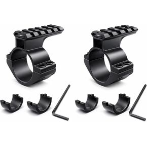 Gotical Optics 25.4/30 mm Scope Rings Picatinny Rails Adapter Red Dot Scope Mount Tactical Light Mount, Top Rail for Backup Lasers (Set of 2) in Saudi Arabia