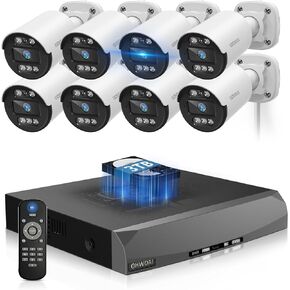 Two-Way Audio PoE Security Camera System Outdoor in Saudi Arabia