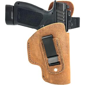 Rost Martin RM1C Holster - Soft Sided Leather Inside the Waistband Holster Designed for Concealed Carry Comfort - 1.5" Metal Belt Clip - Good for Multiple IWB Carry Positions - Made in USA in Kuwait