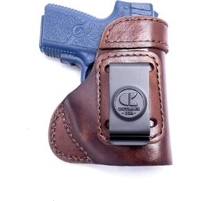 OUTBAGS USA LS3 Full Grain Heavy Leather IWB Holster for Sig Sauer P238 & P938 w/Crimson Trace Laser - Concealed Carry Gun Holster Handcrafted in USA in Kuwait
