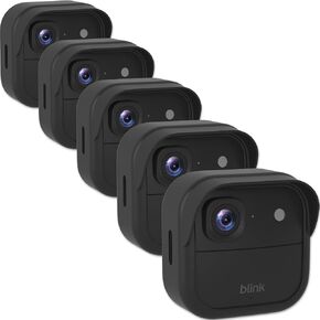 Silicone Cover for Blink Outdoor 2K+/4 (4th Gen) - Weatherproof Silicone Skin Case with Brim, Providing All-Around Camera Protection, Blink Outdoor Security Camera Accessory (Black, 1 Pack) in Saudi Arabia