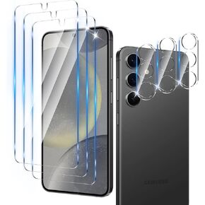 عبوتان+2 واقي شاشة للخصوصية مصمم لهاتف Samsung Galaxy S25 FE مع عبوتين من واقي عدسة الكاميرا، تغطية كاملة لطبقة زجاجية مقاومة للتجسس، صلابة 9H، خالية من الفقاعات، سهلة التركيب in Kuwait