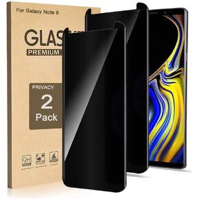 Fotbor (عبوة من قطعتين واقي شاشة زجاجي مقوى للخصوصية لهاتف Galaxy Note 9). in Kuwait