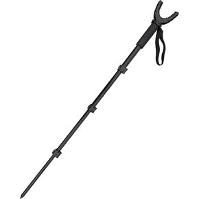 AUSCAMOTEK Aluminum Monopod for Hunting and Photography - Lightweight Collapsible 17-40 Inches Shooting Stick with 360° Swivel Yoke for Rifle Crossbow and Camera Support in Saudi Arabia
