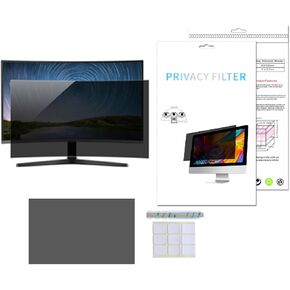 Removable Anti Glare Film for Tv, Computer Privacy Screen, Anti Scratch Computer Monitor Privacy Shield 11.6-27 Inch (Color : PET, Size : 24inch/53.1x29.8CM) in Saudi Arabia