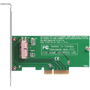 JSER PCI Express PCI-E to 2013 2014 2015 Mac Pro Air 12+16Pin SSD AHCI NVME Convert Card for A1493 A1502 A1465 A1466 in Saudi Arabia