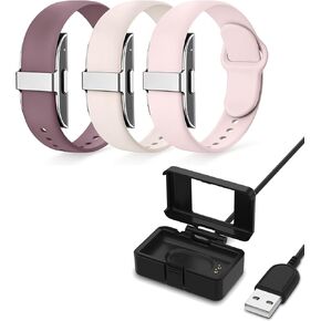 3 Pack Silicone Sport Replacement Bands+Charger Compatible with Hume Band Set in Kuwait