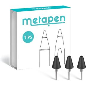 Metapen Tips (3pcs, Black) - Only Compatible with Metapen Stylus Pen M1 / M2 for Surface and G1 for Chromebook with USI Support - TIP302 in Saudi Arabia